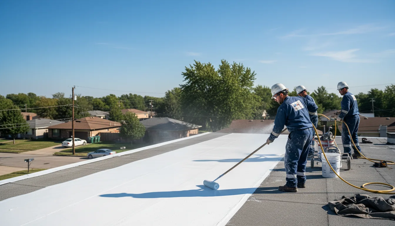 Commercial roof coating in Patterson, IL near me